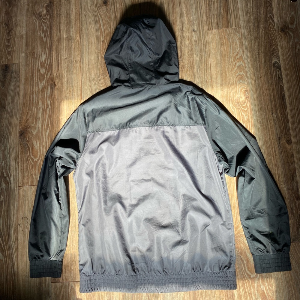 Zine Black & Gray Wind Breaker Zip-Up Hoodie - Picture 6 of 6